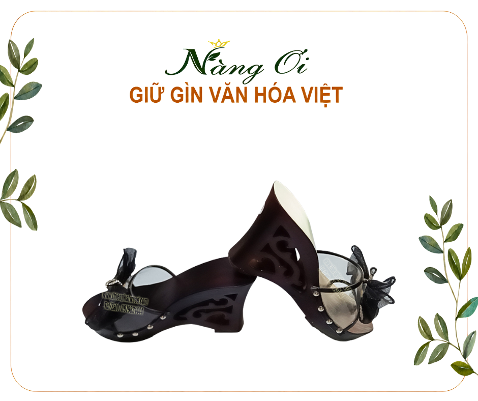 guốc gỗ quai trong